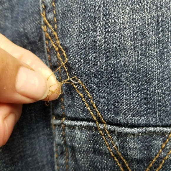 Wrangler Jeans Mens 33x30 Retro Dark Wash Stretch Mid Rise Slim Boot - Picture 11 of 16